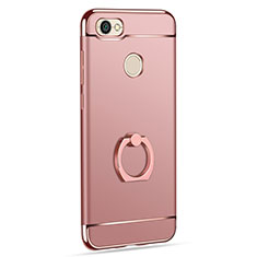 Coque Bumper Luxe Metal et Plastique avec Support Bague Anneau pour Xiaomi Redmi Note 5A Prime Or Rose