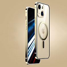 Coque Bumper Luxe Metal et Plastique Etui Housse avec Mag-Safe Magnetic Magnetique JB1 pour Apple iPhone 14 Plus Or