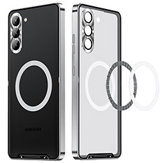 Coque Bumper Luxe Metal et Plastique Etui Housse avec Mag-Safe Magnetic Magnetique LK1 pour Samsung Galaxy S22 Plus 5G Argent