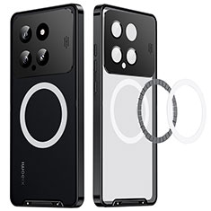 Coque Bumper Luxe Metal et Plastique Etui Housse avec Mag-Safe Magnetic Magnetique LK1 pour Xiaomi Mi 14 5G Noir