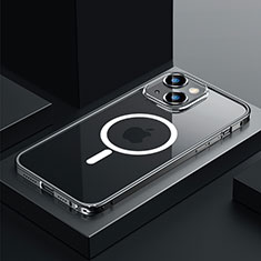 Coque Bumper Luxe Metal et Plastique Etui Housse avec Mag-Safe Magnetic Magnetique QC3 pour Apple iPhone 14 Noir
