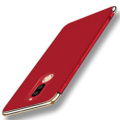 Coque Bumper Luxe Metal et Plastique Etui Housse avec Support Bague Anneau A01 pour Huawei Maimang 6 Rouge