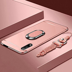 Coque Bumper Luxe Metal et Plastique Etui Housse avec Support Bague Anneau A01 pour Huawei P Smart Z (2019) Or Rose