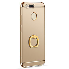 Coque Bumper Luxe Metal et Plastique Etui Housse avec Support Bague Anneau A01 pour Xiaomi Mi A1 Or