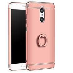 Coque Bumper Luxe Metal et Plastique Etui Housse avec Support Bague Anneau A01 pour Xiaomi Redmi Pro Or Rose