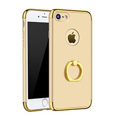 Coque Bumper Luxe Metal et Plastique Etui Housse avec Support Bague Anneau A02 pour Apple iPhone 7 Or