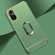 Coque Bumper Luxe Metal et Plastique Etui Housse avec Support Bague Anneau pour Huawei Honor 50 5G Pastel Vert