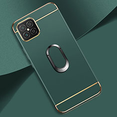 Coque Bumper Luxe Metal et Plastique Etui Housse avec Support Bague Anneau pour Huawei Nova 8 SE 4G Vert Nuit