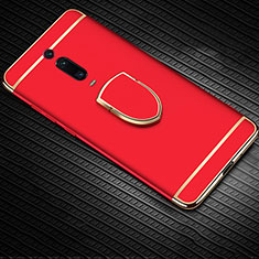 Coque Bumper Luxe Metal et Plastique Etui Housse avec Support Bague Anneau T01 pour Xiaomi Redmi K20 Pro Rouge