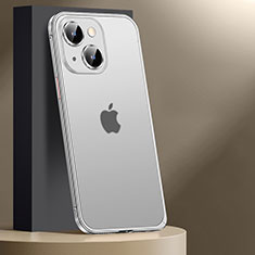 Coque Bumper Luxe Metal et Plastique Etui Housse JL2 pour Apple iPhone 14 Argent