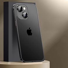 Coque Bumper Luxe Metal et Plastique Etui Housse JL2 pour Apple iPhone 14 Noir