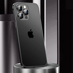 Coque Bumper Luxe Metal et Plastique Etui Housse JL2 pour Apple iPhone 15 Pro Noir