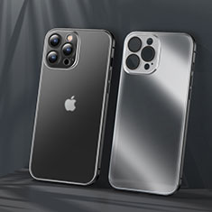 Coque Bumper Luxe Metal et Plastique Etui Housse LF1 pour Apple iPhone 13 Pro Max Noir