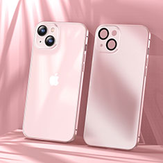 Coque Bumper Luxe Metal et Plastique Etui Housse LF1 pour Apple iPhone 14 Or Rose