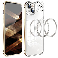 Coque Bumper Luxe Metal et Plastique Etui Housse LF5 pour Apple iPhone 15 Or