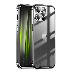 Coque Bumper Luxe Metal et Plastique Etui Housse LK1 pour Apple iPhone 13 Pro Noir