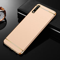 Coque Bumper Luxe Metal et Plastique Etui Housse M01 pour Huawei Enjoy 10 Or