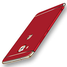 Coque Bumper Luxe Metal et Plastique Etui Housse M01 pour Huawei GX8 Rouge