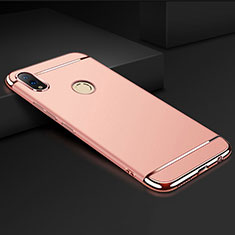 Coque Bumper Luxe Metal et Plastique Etui Housse M01 pour Huawei Honor 8X Or Rose