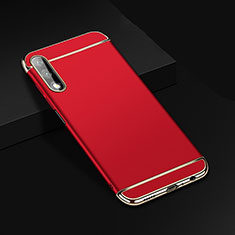 Coque Bumper Luxe Metal et Plastique Etui Housse M01 pour Huawei Honor 9X Rouge