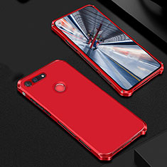 Coque Bumper Luxe Metal et Plastique Etui Housse M01 pour Huawei Honor View 20 Rouge