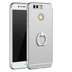 Coque Bumper Luxe Metal et Plastique Etui Housse M01 pour Huawei Nova 2 Plus Argent