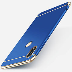 Coque Bumper Luxe Metal et Plastique Etui Housse M01 pour Huawei P Smart (2019) Bleu