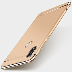 Coque Bumper Luxe Metal et Plastique Etui Housse M01 pour Huawei P Smart (2019) Or