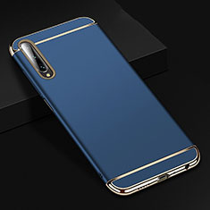 Coque Bumper Luxe Metal et Plastique Etui Housse M01 pour Huawei P Smart Pro (2019) Bleu