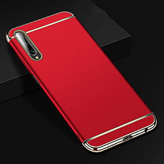 Coque Bumper Luxe Metal et Plastique Etui Housse M01 pour Huawei P Smart Pro (2019) Rouge