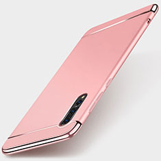 Coque Bumper Luxe Metal et Plastique Etui Housse M01 pour Huawei P20 Pro Or Rose