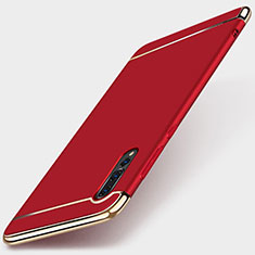 Coque Bumper Luxe Metal et Plastique Etui Housse M01 pour Huawei P20 Pro Rouge