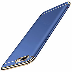 Coque Bumper Luxe Metal et Plastique Etui Housse M01 pour Oppo AX5 Bleu