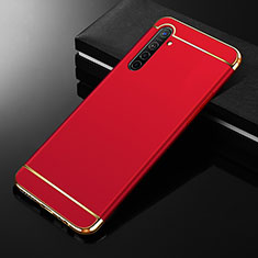 Coque Bumper Luxe Metal et Plastique Etui Housse M01 pour Realme XT Rouge