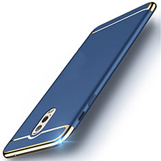 Coque Bumper Luxe Metal et Plastique Etui Housse M01 pour Samsung Galaxy C8 C710F Bleu