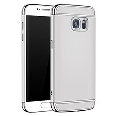 Coque Bumper Luxe Metal et Plastique Etui Housse M01 pour Samsung Galaxy S7 G930F G930FD Argent