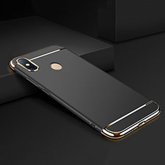 Coque Bumper Luxe Metal et Plastique Etui Housse M01 pour Xiaomi Mi Max 3 Noir