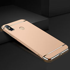 Coque Bumper Luxe Metal et Plastique Etui Housse M01 pour Xiaomi Mi Max 3 Or