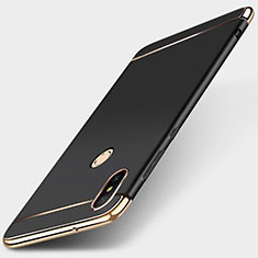 Coque Bumper Luxe Metal et Plastique Etui Housse M01 pour Xiaomi Redmi 6 Pro Noir