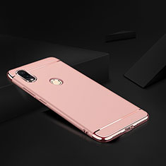 Coque Bumper Luxe Metal et Plastique Etui Housse M01 pour Xiaomi Redmi Note 7 Pro Or Rose