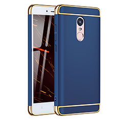 Coque Bumper Luxe Metal et Plastique Etui Housse M02 pour Xiaomi Redmi Note 4 Bleu