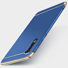 Coque Bumper Luxe Metal et Plastique Etui Housse M03 pour Huawei P30 Bleu