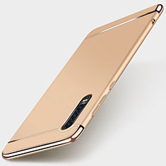 Coque Bumper Luxe Metal et Plastique Etui Housse M03 pour Huawei P30 Or