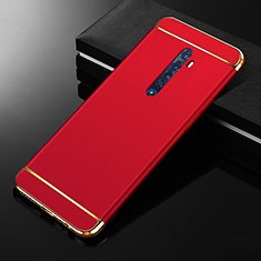 Coque Bumper Luxe Metal et Plastique Etui Housse M05 pour Oppo Reno2 Rouge