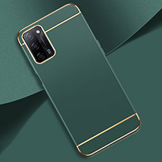 Coque Bumper Luxe Metal et Plastique Etui Housse P02 pour Oppo A53s 5G Vert Nuit