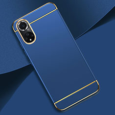 Coque Bumper Luxe Metal et Plastique Etui Housse pour Huawei Honor 50 Pro 5G Bleu