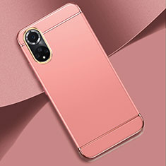 Coque Bumper Luxe Metal et Plastique Etui Housse pour Huawei Honor 50 Pro 5G Or Rose