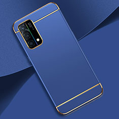 Coque Bumper Luxe Metal et Plastique Etui Housse pour Oppo K9 5G Bleu