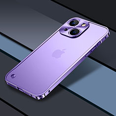 Coque Bumper Luxe Metal et Plastique Etui Housse QC1 pour Apple iPhone 13 Violet