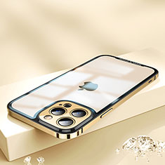 Coque Bumper Luxe Metal et Plastique Etui Housse QC2 pour Apple iPhone 12 Pro Max Violet